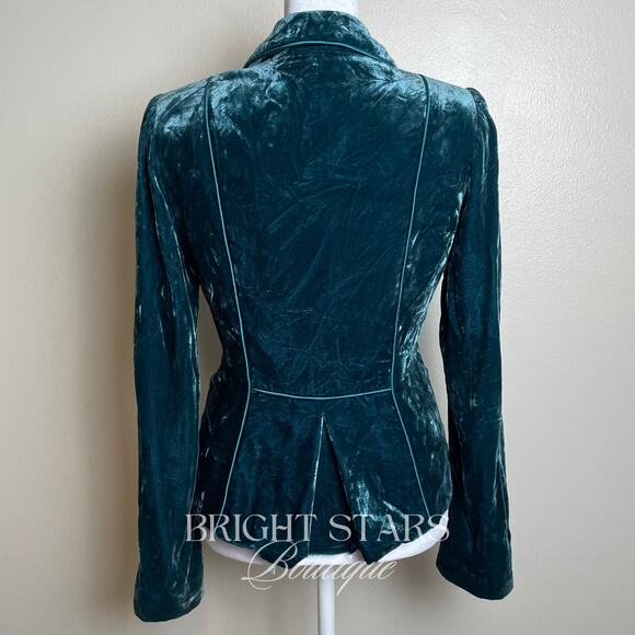 Extremely Rare Teal Velvet Blazer ASO Lorelai Gilmore Girls As Seen On Classic - Picture 6 of 12